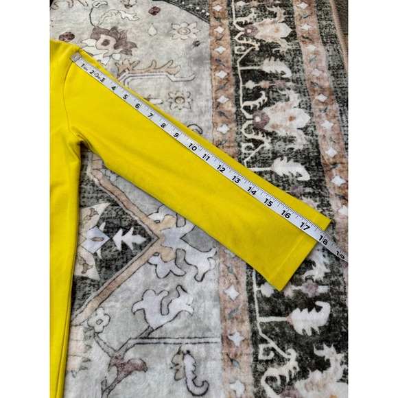 EILEEN FISHER Yellow Long Sleeve Crew Neck Knit Dress XXS TTP - Picture 7 of 7